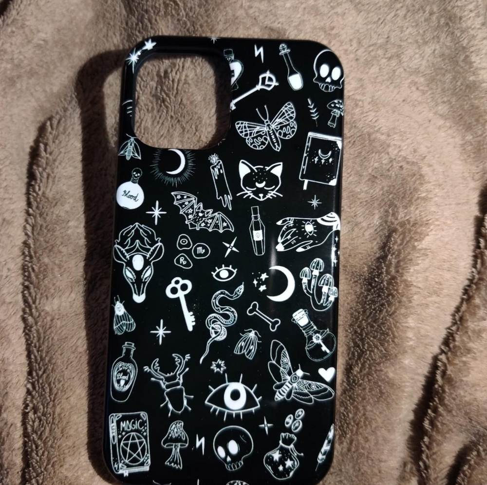 iPhone 14 Pro Max Black Gothic Occult Witchcraft Phone Case